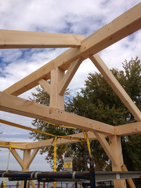 Joinery Joinery example in a timber frame